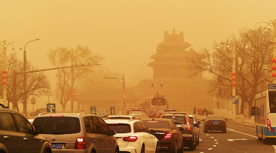 北方今年首場沙塵來襲！沙塵暴下衣服干衣機的干衣優(yōu)勢