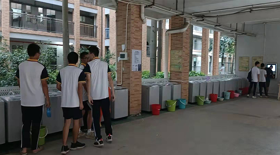 好評續(xù)單！江門一中學校持續(xù)追加共享洗衣機！