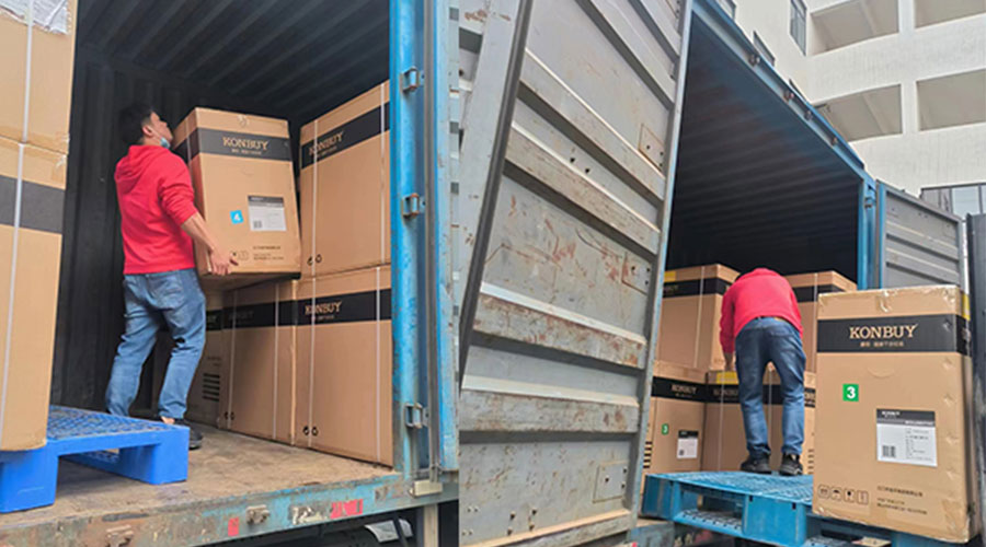 整裝待發(fā)！客戶50臺(tái)衣物烘干機(jī)裝柜完畢