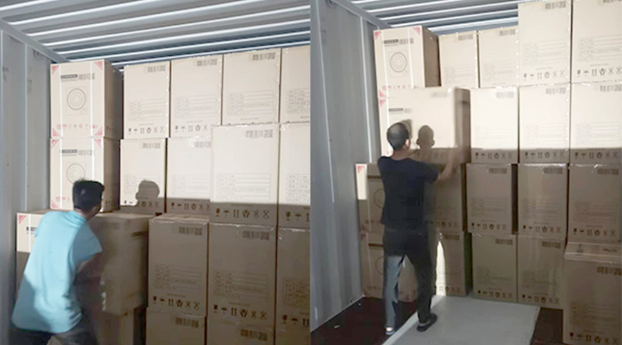 裝柜日常！日本客戶Sentern滾筒干衣機(jī)順利出貨