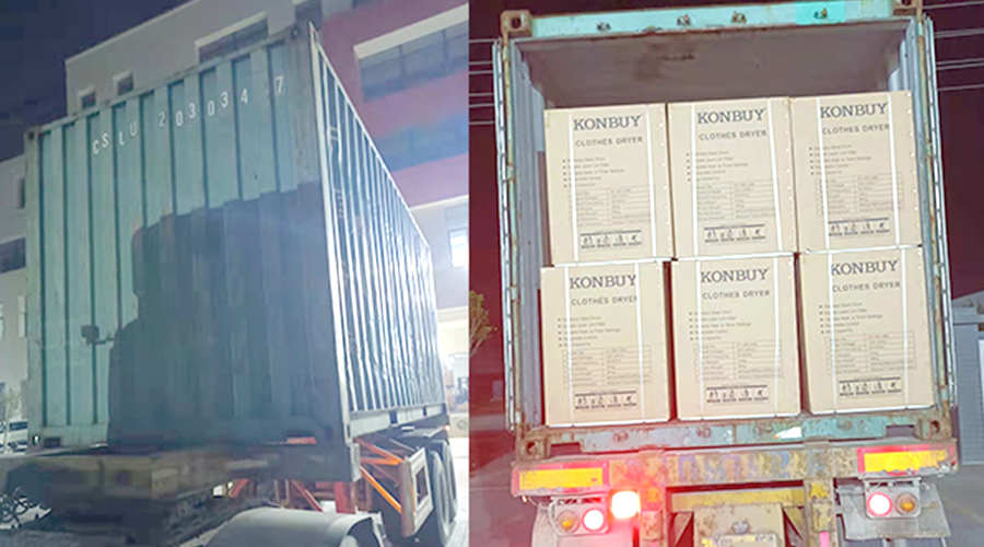 國內(nèi)外市場“兩開花”！康標(biāo)滾筒干衣機出貨到國外